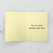 Carte Chien du Labrador | Anniversaire orange et rouge p (Intérieur)