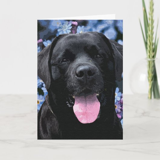 Carte Chien du Labrador Retriever (Devant)