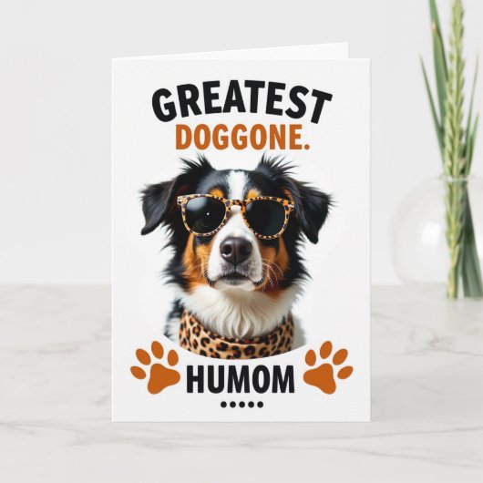 Carte Chien Élégant Tacheté (Devant)