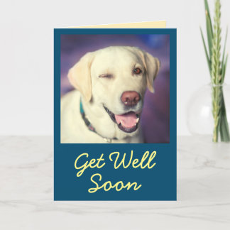 Carte Chien et encouragement vintage amusant se porter b
