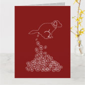 Carte chien faire des dogecoins emballage papier moyen c (Fleur jaune)