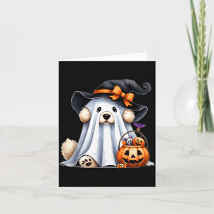 Carte Chien fantôme d'Halloween
