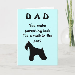 Carte Chien fête des pères