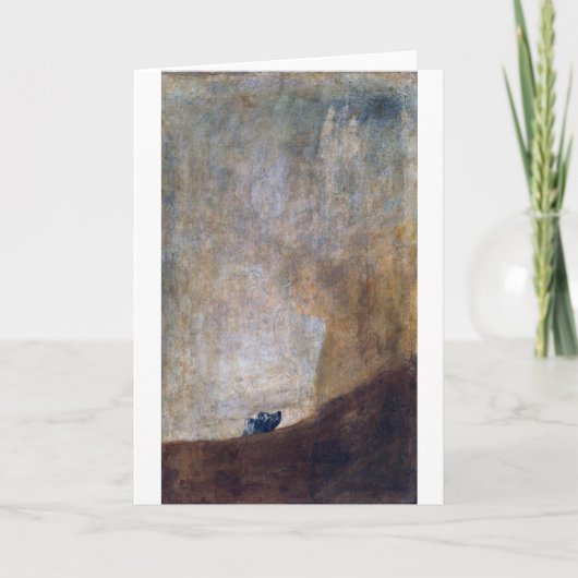 Carte Chien, Francisco Goya (Devant)