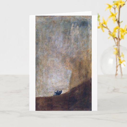 Carte Chien, Francisco Goya (Fleur jaune)