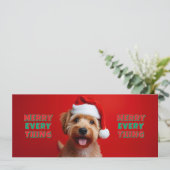 Carte Chien fun - Merry Every Thing (Debout devant)