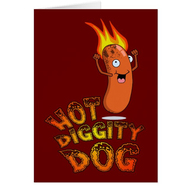 Carte Chien Hot Diggity (Devant)