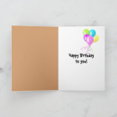 Carte Chien Hound Anniversaire Dans Trou De Papier (Intérieur)