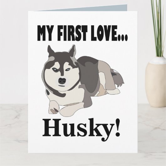 Carte Chien Husky Sibérien (Devant)