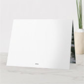 Carte Chien Husky Sibérien dans la neige de Noël (Dos)