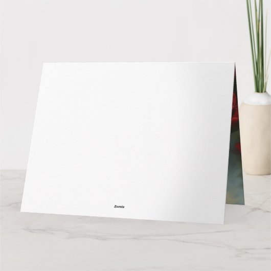 Carte Chien maltais à Noël de neige (Dos)