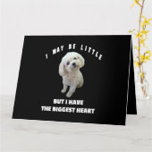 Carte Chien Maltais Maltais Gâché Conception de Chien Ma (Fleur jaune)