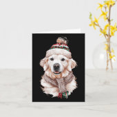 Carte Chien Mère Chien Chien Golden Retriever Anglais Cr (Fleur jaune)