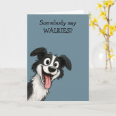Carte Chien Mignon (Fleur jaune)