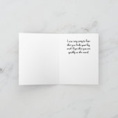 Carte Chien mignon Se tirer bien/Jambe cassée (Intérieur)