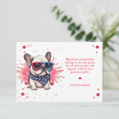 Carte Chien On Pawty Anniversaire Merci (Debout devant)