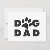 Carte Chien papa classique (Dos)