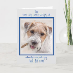 Carte Chien Papa Joyeux Anniversaire Drôle mignon Chien 