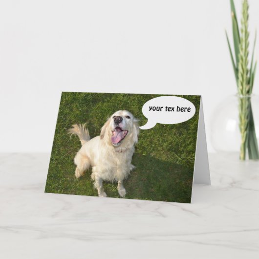 Carte Chien parlant Templete (Devant)