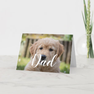 Carte Chien personnalisé Papa Drôle Photo Happy Fête des
