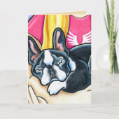 Carte Chien qui dit adieu au groupe (Devant)