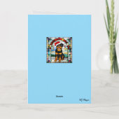 Carte Chien Rottweiler Mignon Noël (Dos)
