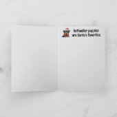 Carte Chien Rottweiler Mignon Noël (Intérieur)