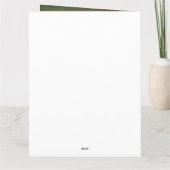 Carte Chien Rough Collie en tenue de la Saint-Patrick (Dos)