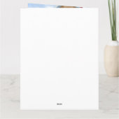 Carte Chien Saint-Bernard dans la neige Maison de chien (Dos)