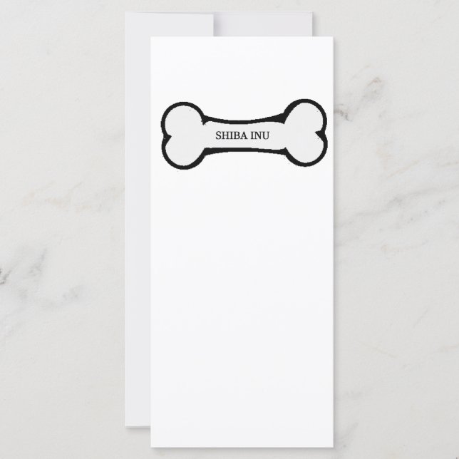 Carte chien shiba inu (Devant)