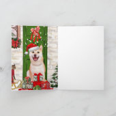 Carte Chien Shiba Inu Noël  (Intérieur)