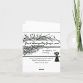 Carte Chien suppliant pour le pardon, souhaits d'anniver (Dos)