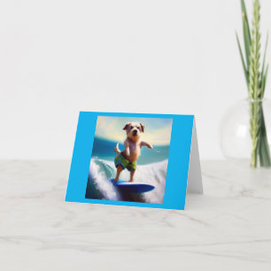 Carte Chien surf