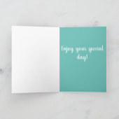 Carte Chien-taureau anglais personnalisable Anniversaire (Intérieur)