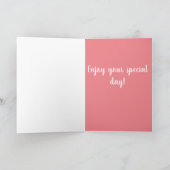 Carte Chien-taureau anglais personnalisable Anniversaire (Intérieur)