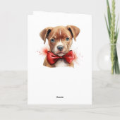 Carte Chien Taureau Brown Je t'ai malmenée Valentine (Dos)