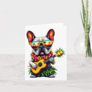 Carte Chien-taureaux français d'Hawaï & Ananas Ukule