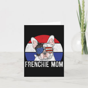 Carte Chien-taureaux français français drapeau américain