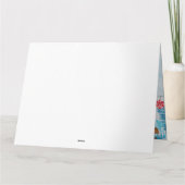 Carte Chien teckel dans camion de livraison de Noël enne (Dos)