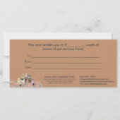 Carte Chien toilettant boutique animal de compagnie chai (Dos)