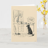 Carte Chien vieillissant (Fleur jaune)