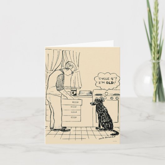 Carte Chien vieillissant (Devant)