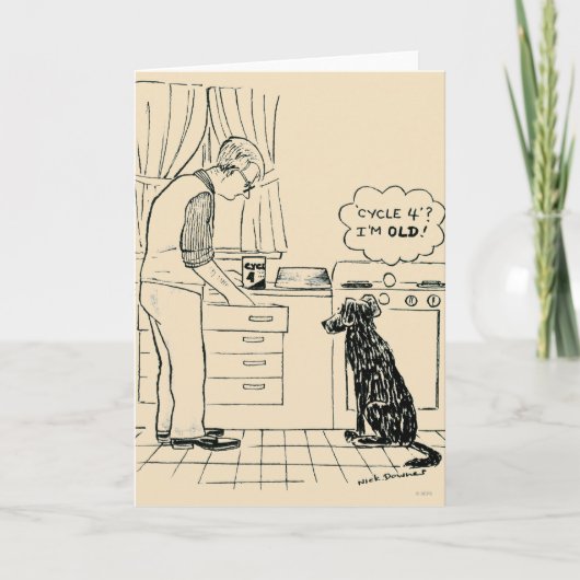 Carte Chien vieillissant (Devant)