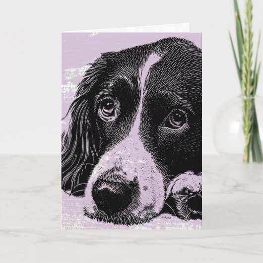 Carte Chien vintage, Anniversaire (Devant)