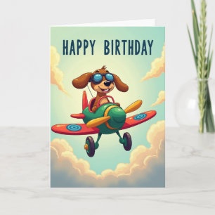Carte Chien Volant Joyeux