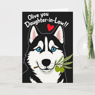 Carte Chien vous aime belle-fille
