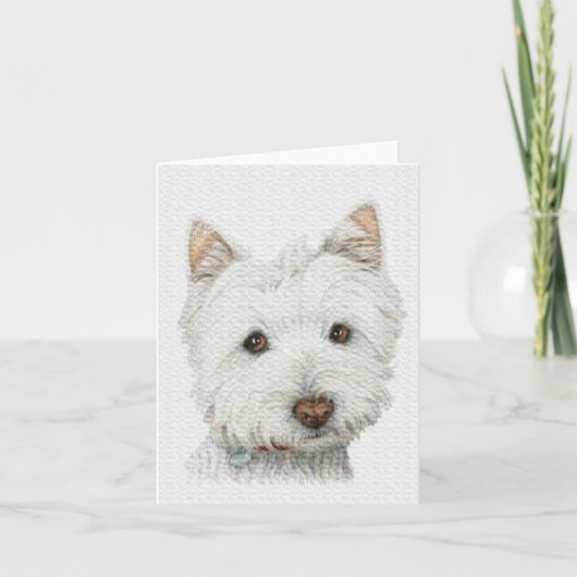 Carte Chien Westie (Devant)