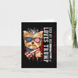 Carte Chien Yorkshire Terrier Yorkie Même mon chien aime