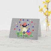 Carte Chienchien 4 juillet (Fleur jaune)