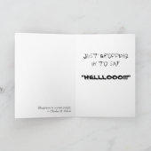 Carte Chienchien bonjour (Intérieur)